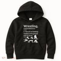 Wrestling Definition Wrestler Kids Hoodie thumb 0