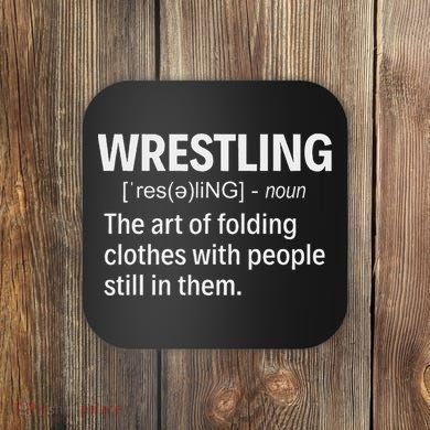 Wrestling Definition Coaster