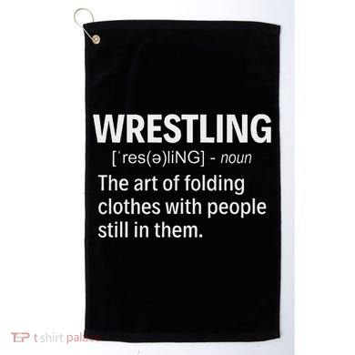 Wrestling Definition Golf Towel