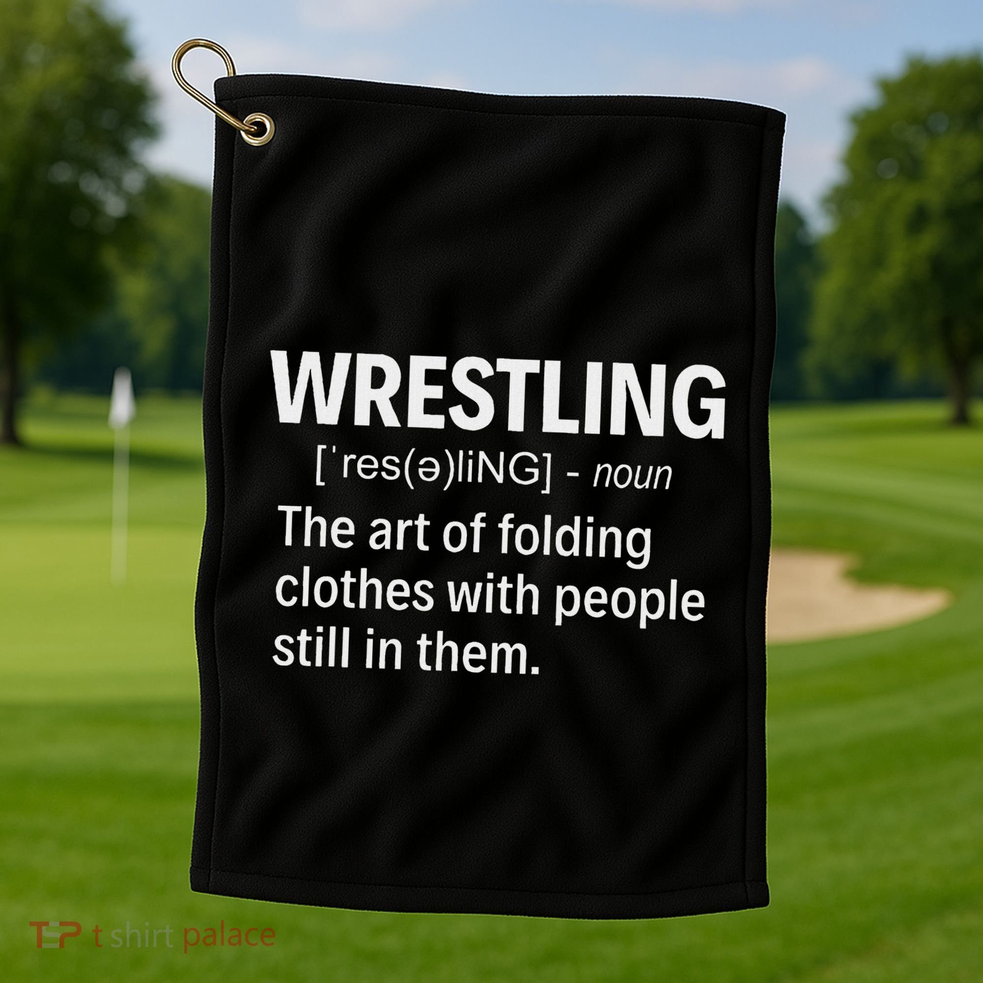 Wrestling Definition Golf Towel