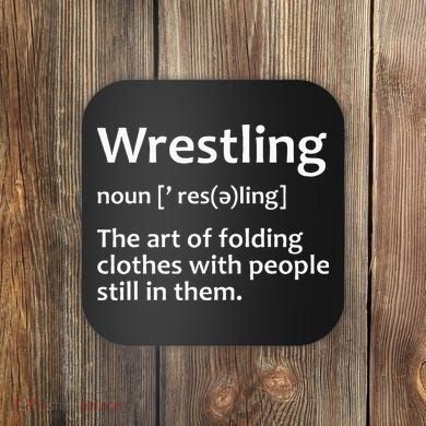 Wrestling Design Wrestlers Coaster