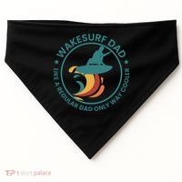 Wakesurf Dad Wakeboard Wakeboarding Wakeboarder Surfing USA-Made Doggie Bandana thumb 0