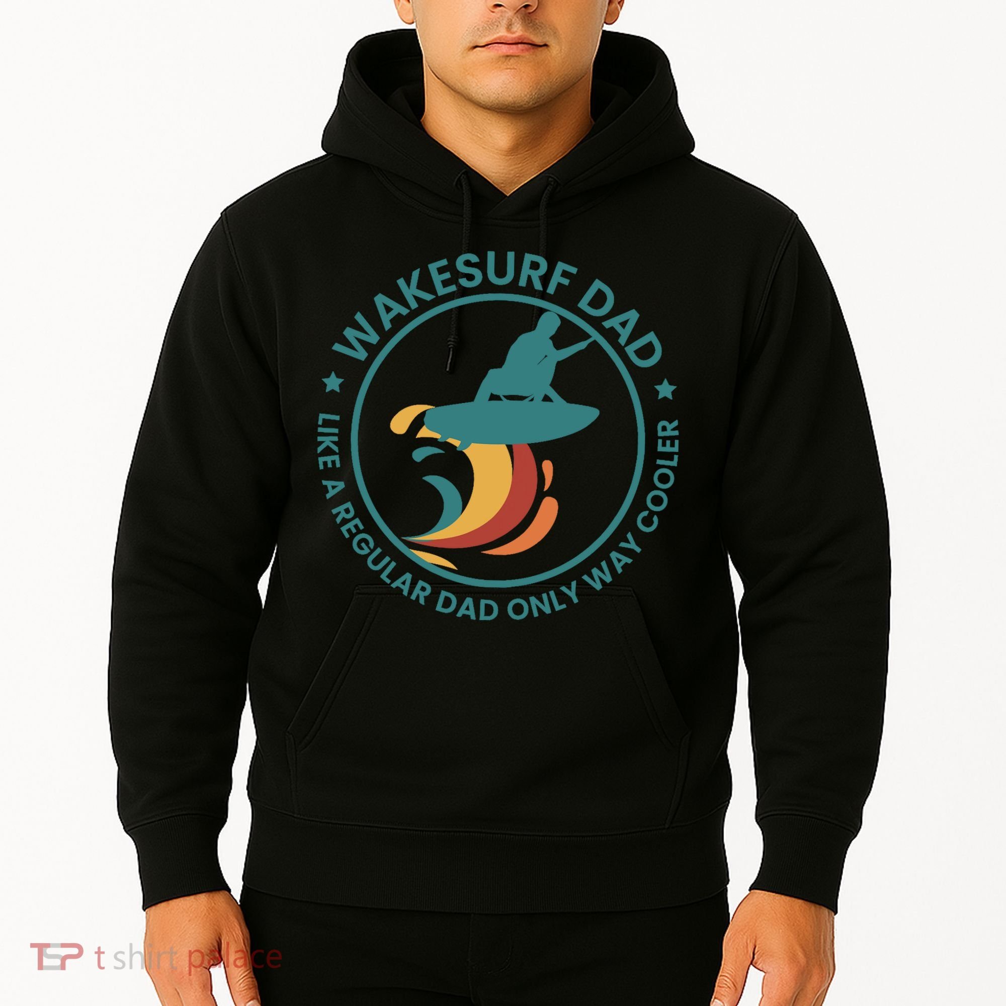 Wakesurf Dad Wakeboard Wakeboarding Wakeboarder Surfing Hoodie