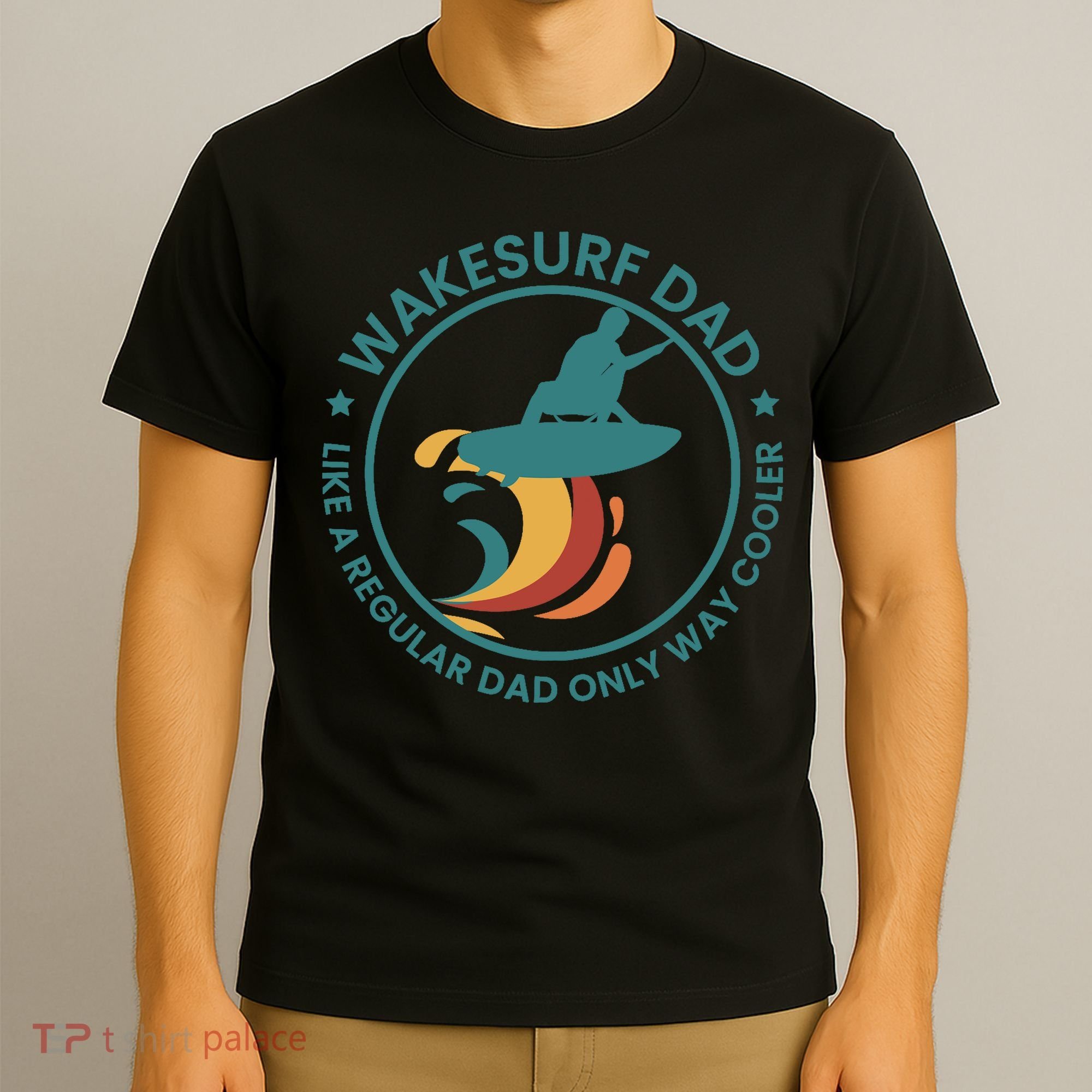 Wakesurf Dad Wakeboard Wakeboarding Wakeboarder Surfing T-Shirt