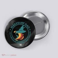Wakesurf Dad Wakeboard Wakeboarding Wakeboarder Surfing Button thumb 0