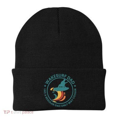 Wakesurf Dad Wakeboard Wakeboarding Wakeboarder Surfing Beanie