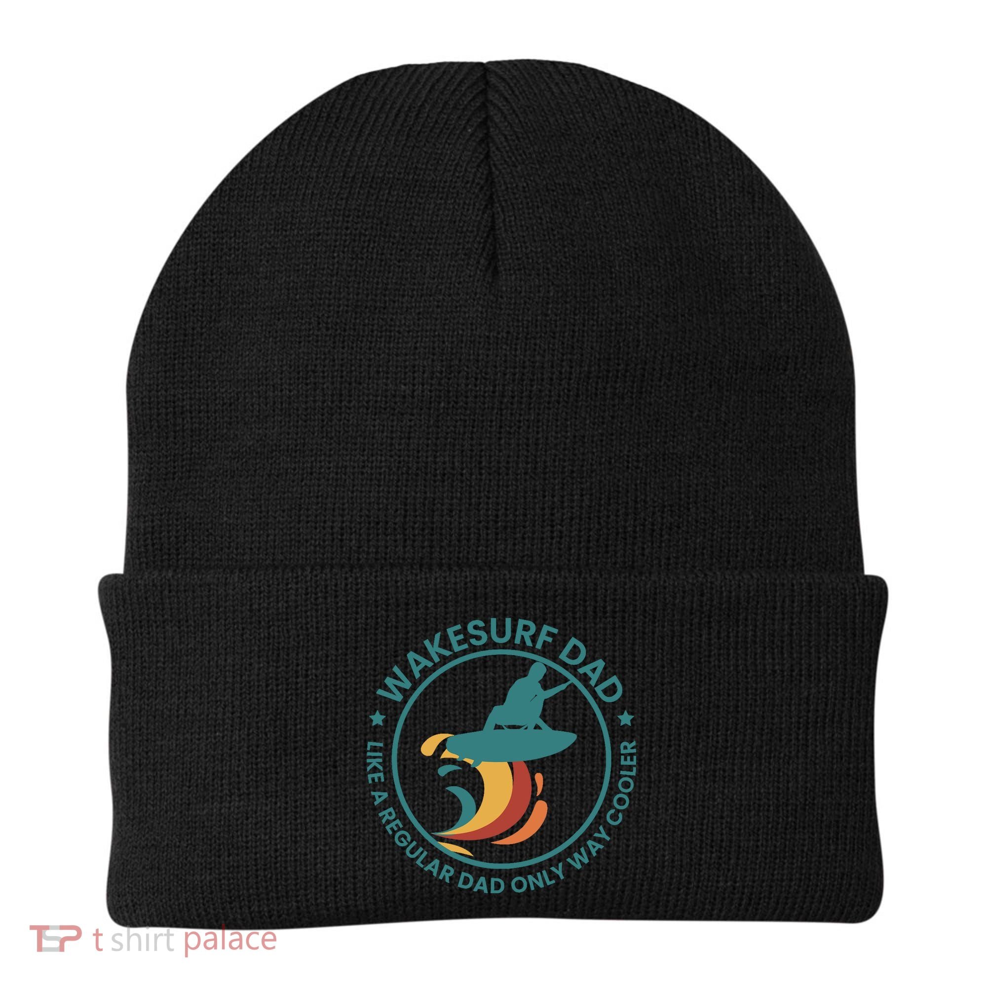 Wakesurf Dad Wakeboard Wakeboarding Wakeboarder Surfing Beanie