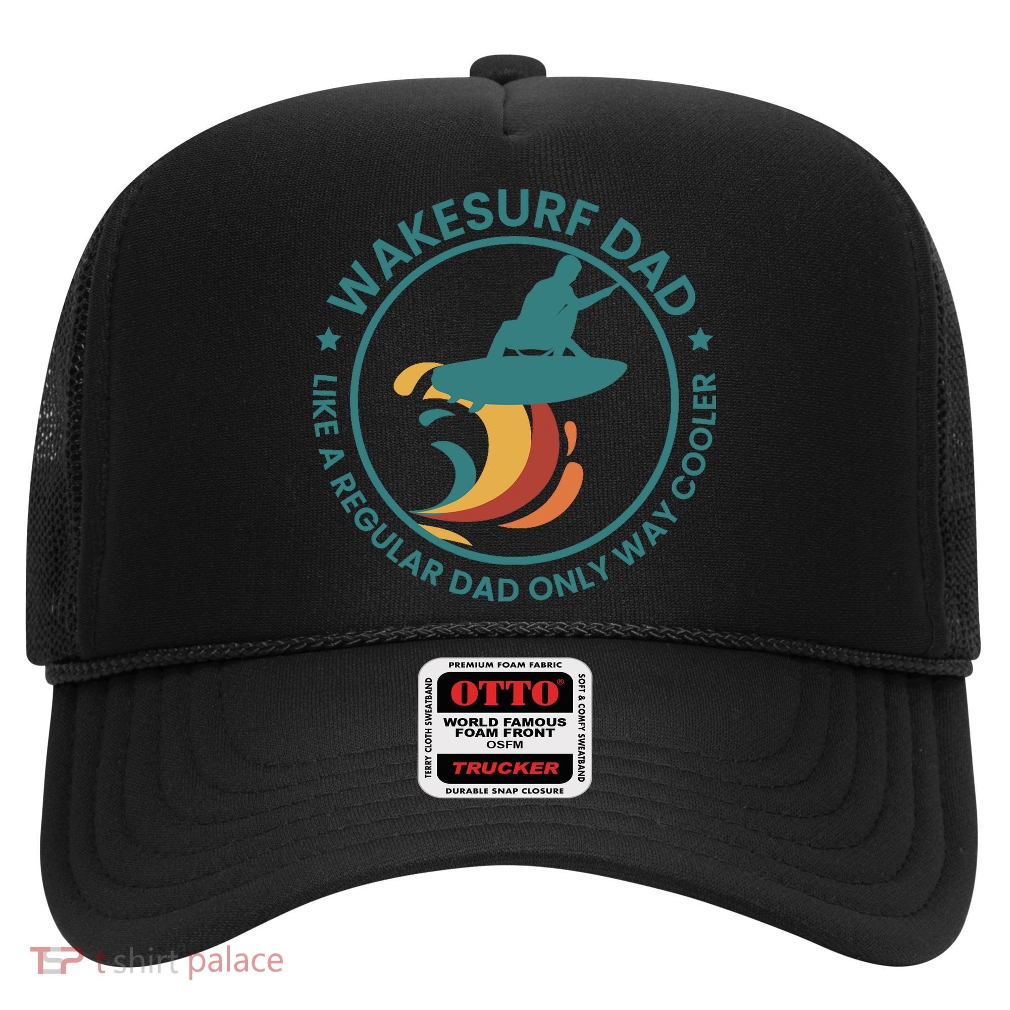 Wakesurf Dad Wakeboard Wakeboarding Wakeboarder Surfing Hat