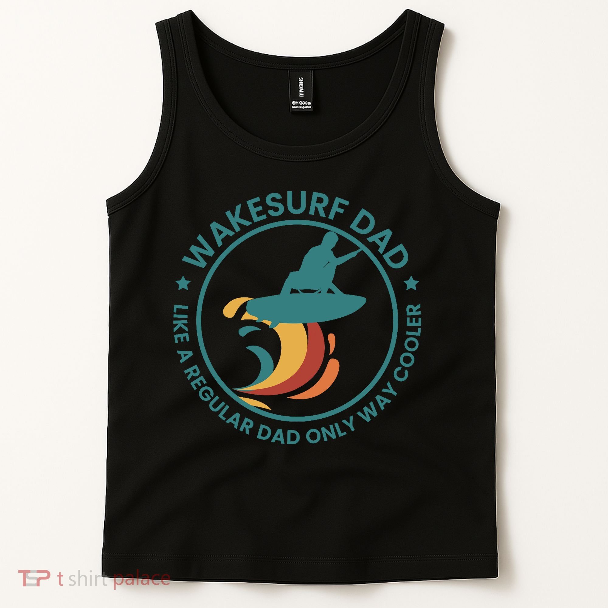 Wakesurf Dad Wakeboard Wakeboarding Wakeboarder Surfing Tank Top
