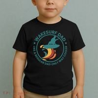 Wakesurf Dad Wakeboard Wakeboarding Wakeboarder Surfing Toddler T-Shirt thumb 2