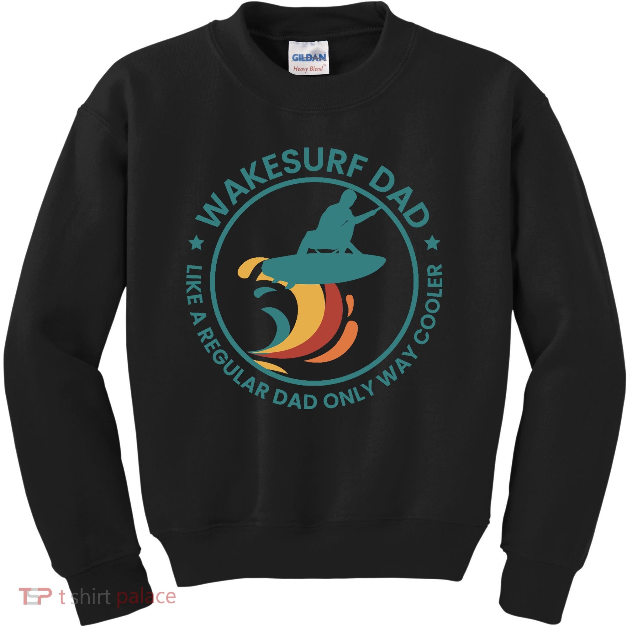 Wakesurf Dad Wakeboard Wakeboarding Wakeboarder Surfing Kids Sweatshirt