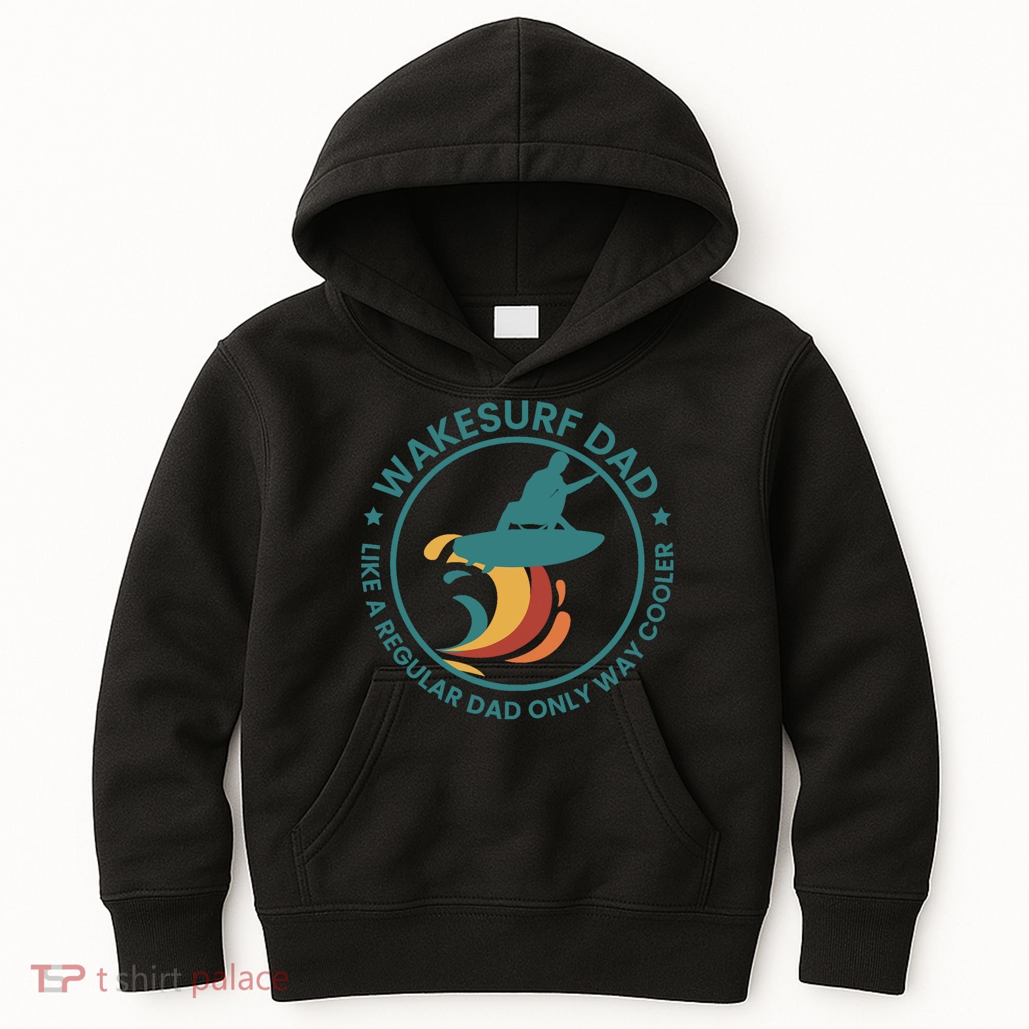 Wakesurf Dad Wakeboard Wakeboarding Wakeboarder Surfing Kids Hoodie