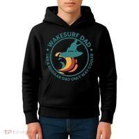 Wakesurf Dad Wakeboard Wakeboarding Wakeboarder Surfing Kids Hoodie thumb 4
