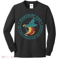 Wakesurf Dad Wakeboard Wakeboarding Wakeboarder Surfing Kids Long Sleeve Shirt thumb 0