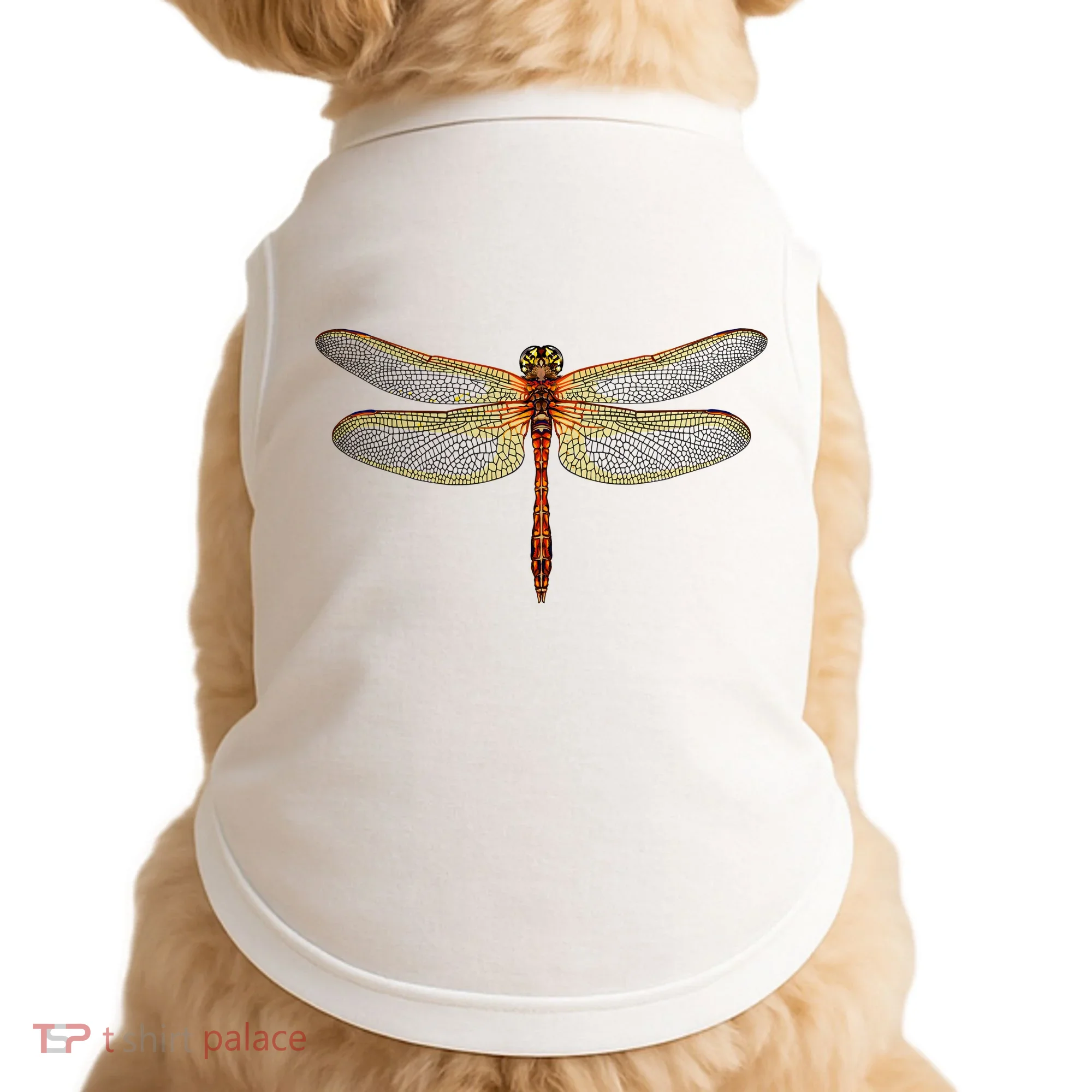 Watercolor Dragonfly Doggie Tank