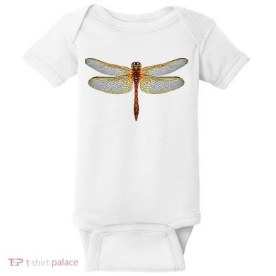 Watercolor Dragonfly Baby Bodysuit