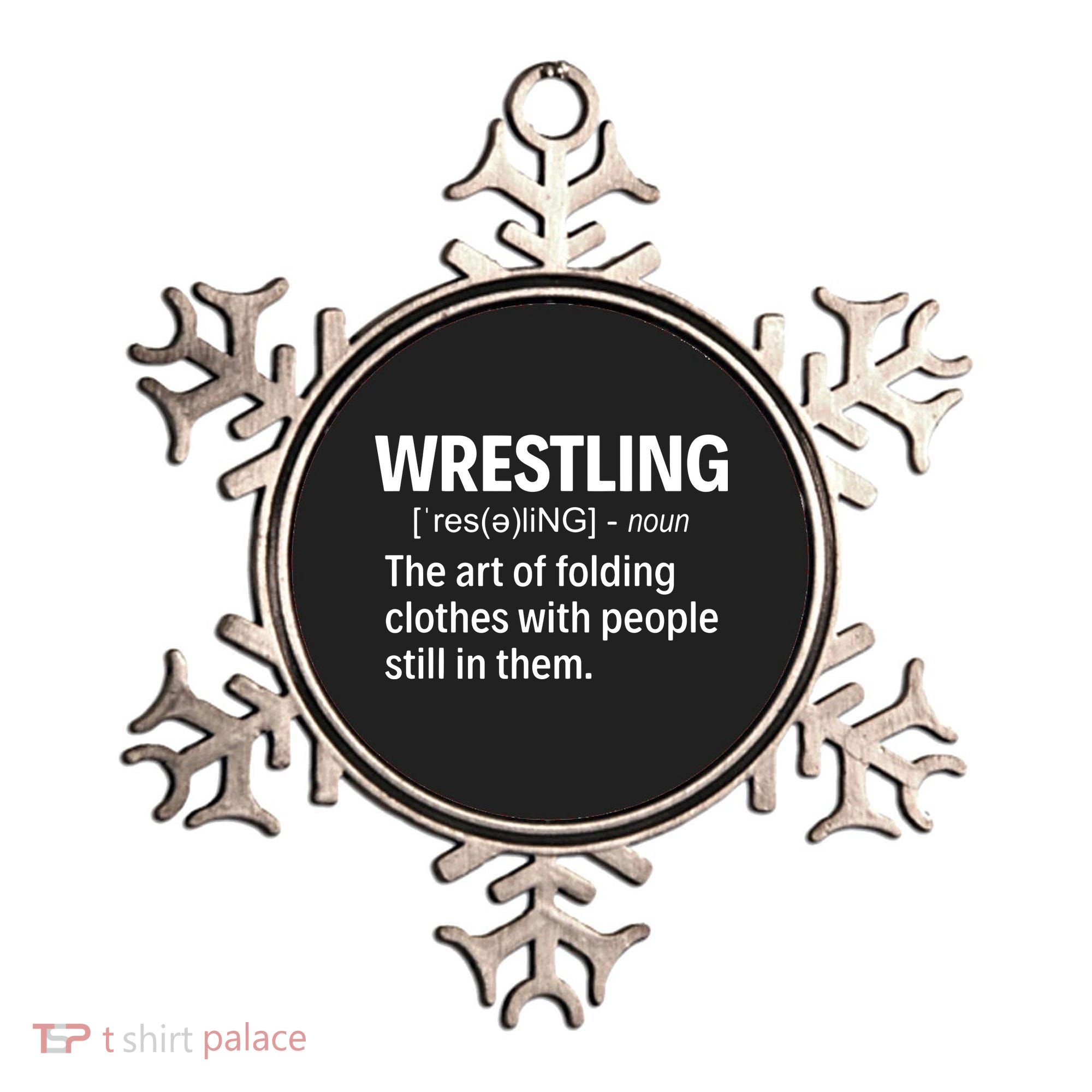 Wrestling Definition Ornament
