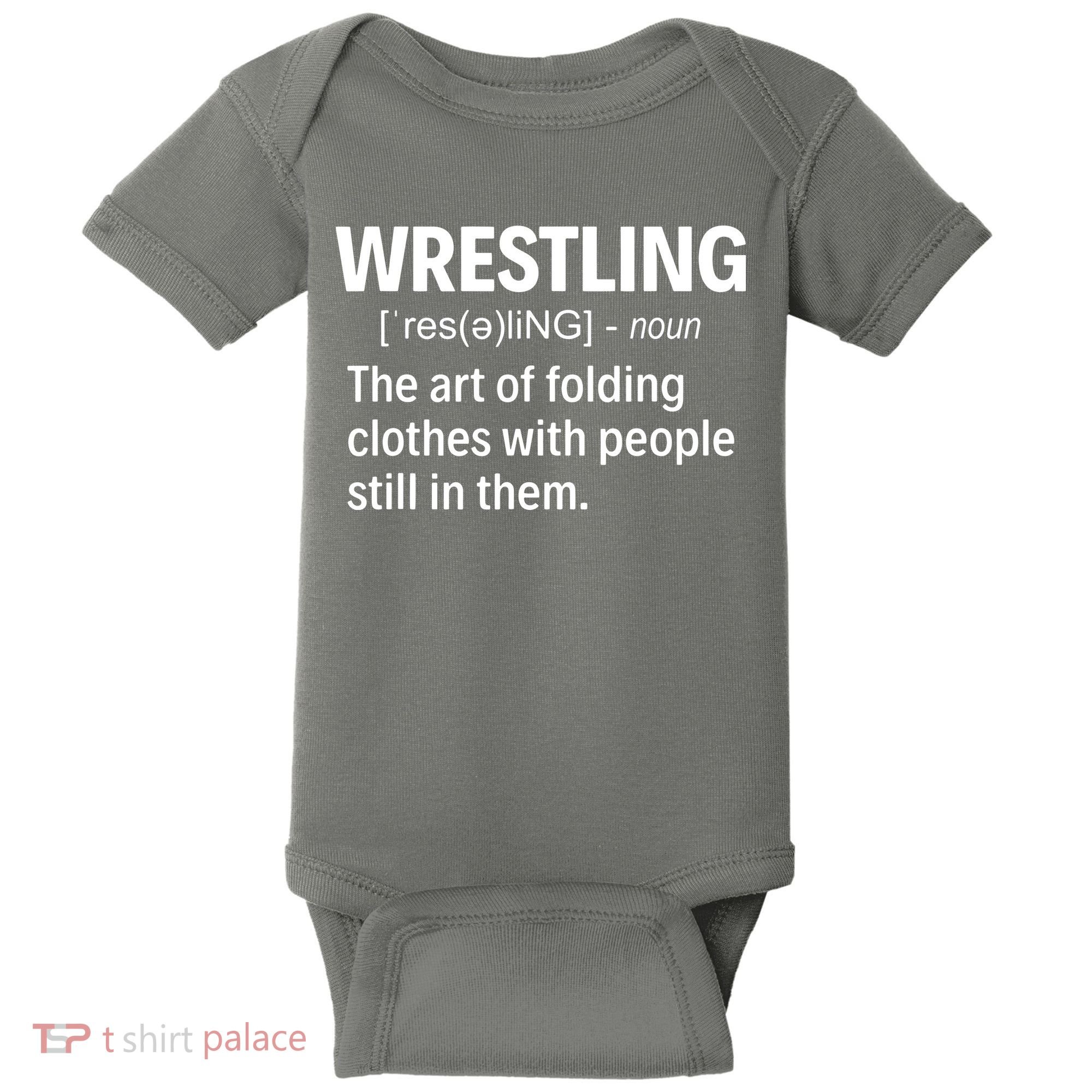 Wrestling Definition Baby Bodysuit