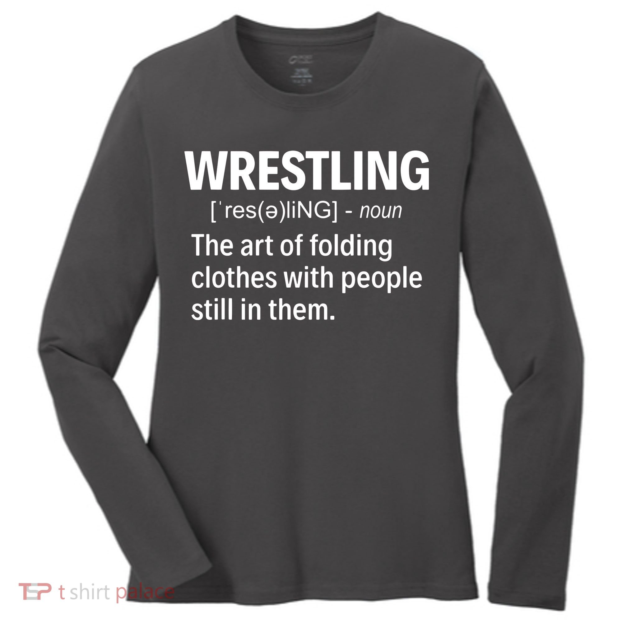 Wrestling Definition Women's Long Sleeve Shirt