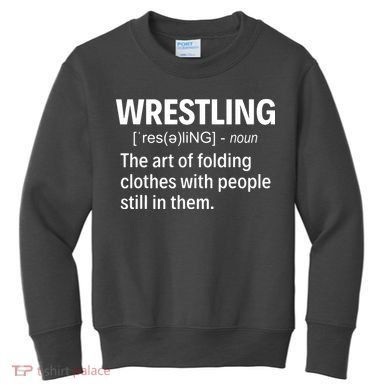 Wrestling Definition Kids Sweatshirt