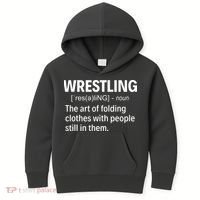 Wrestling Definition Kids Hoodie thumb 0
