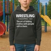Wrestling Definition Kids Hoodie thumb 2