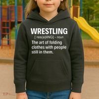 Wrestling Definition Kids Hoodie thumb 3