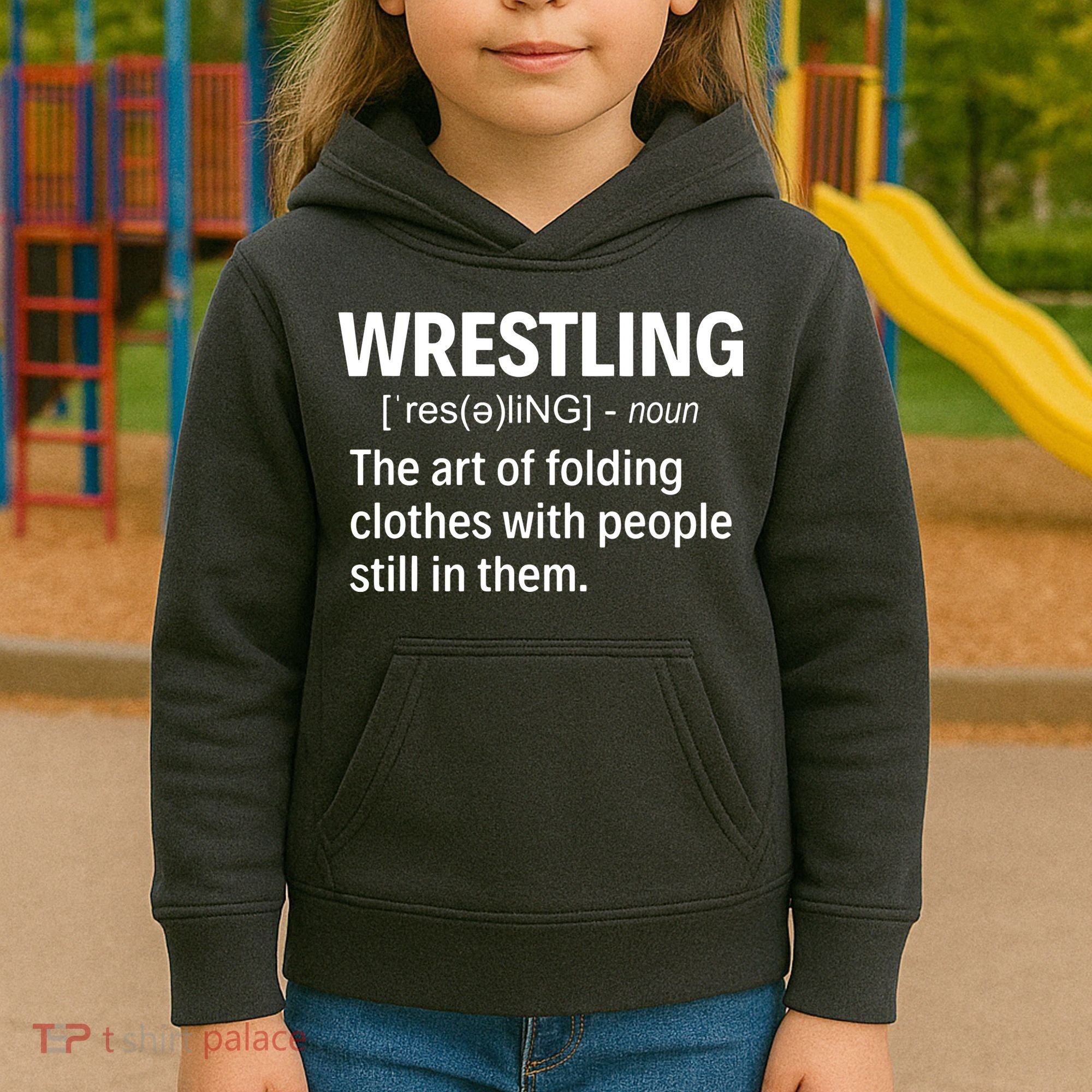 Wrestling Definition Kids Hoodie