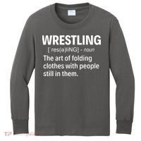 Wrestling Definition Kids Long Sleeve Shirt thumb 0