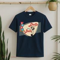 Womens Dolls With Balls Vintage Retro Matching Bowling Team T-Shirt thumb 2