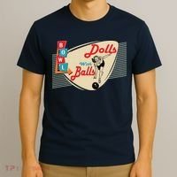 Womens Dolls With Balls Vintage Retro Matching Bowling Team T-Shirt thumb 3