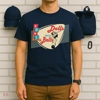 Womens Dolls With Balls Vintage Retro Matching Bowling Team T-Shirt thumb 6