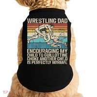 Wrestling Dad Wrestler Wrestling Wrestle Father's Day Doggie Tank thumb 0