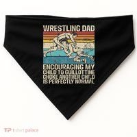 Wrestling Dad Wrestler Wrestling Wrestle Father's Day USA-Made Doggie Bandana thumb 0