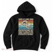 Wrestling Dad Wrestler Wrestling Wrestle Father's Day Hoodie thumb 0