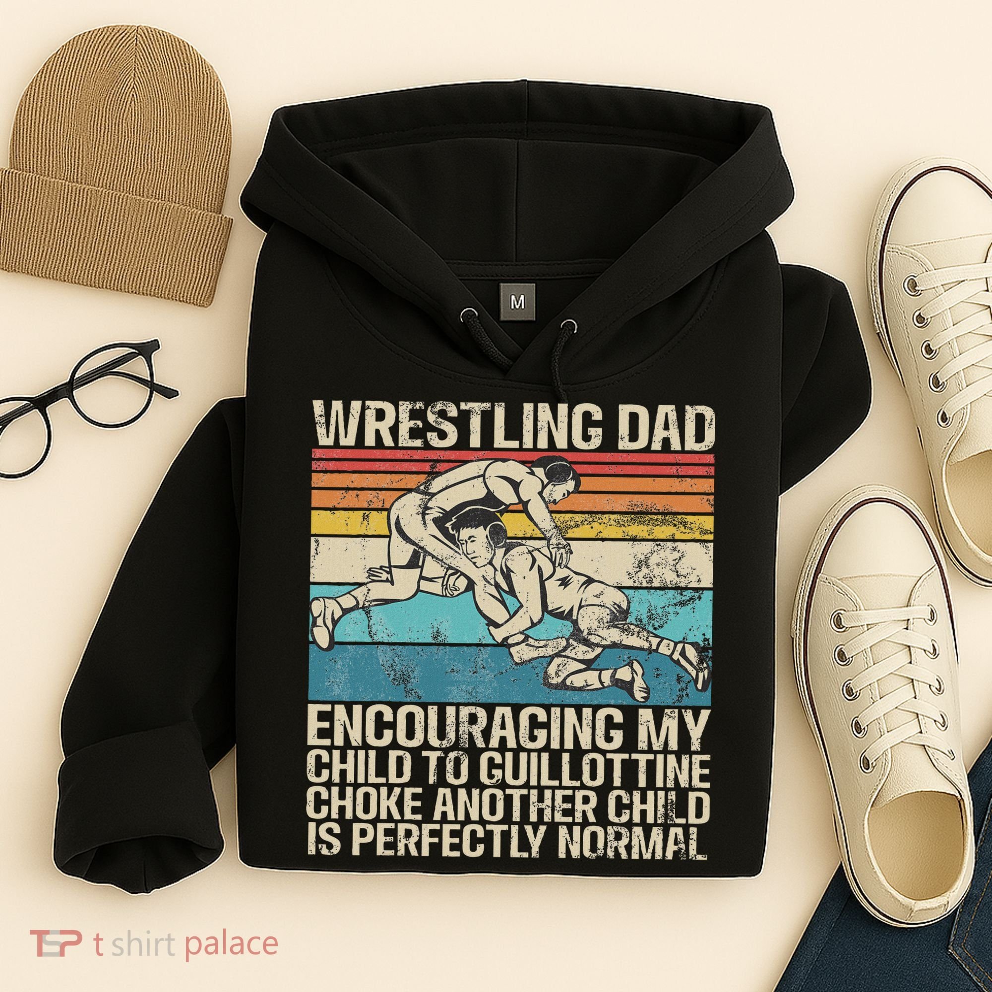 Wrestling Dad Wrestler Wrestling Wrestle Father's Day Hoodie