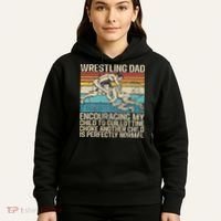 Wrestling Dad Wrestler Wrestling Wrestle Father's Day Hoodie thumb 5