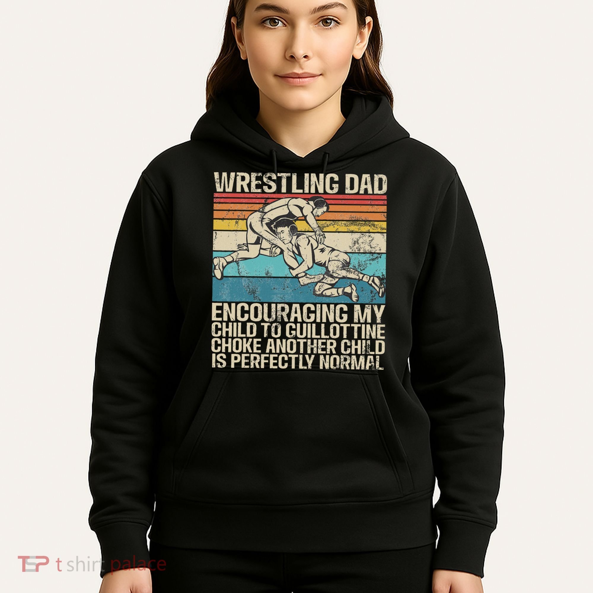 Wrestling Dad Wrestler Wrestling Wrestle Father's Day Hoodie
