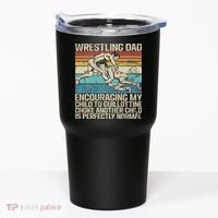 Wrestling Dad Wrestler Wrestling Wrestle Father's Day Tumbler thumb 0
