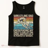 Wrestling Dad Wrestler Wrestling Wrestle Father's Day Tank Top thumb 2