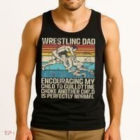 Wrestling Dad Wrestler Wrestling Wrestle Father's Day Tank Top thumb 3