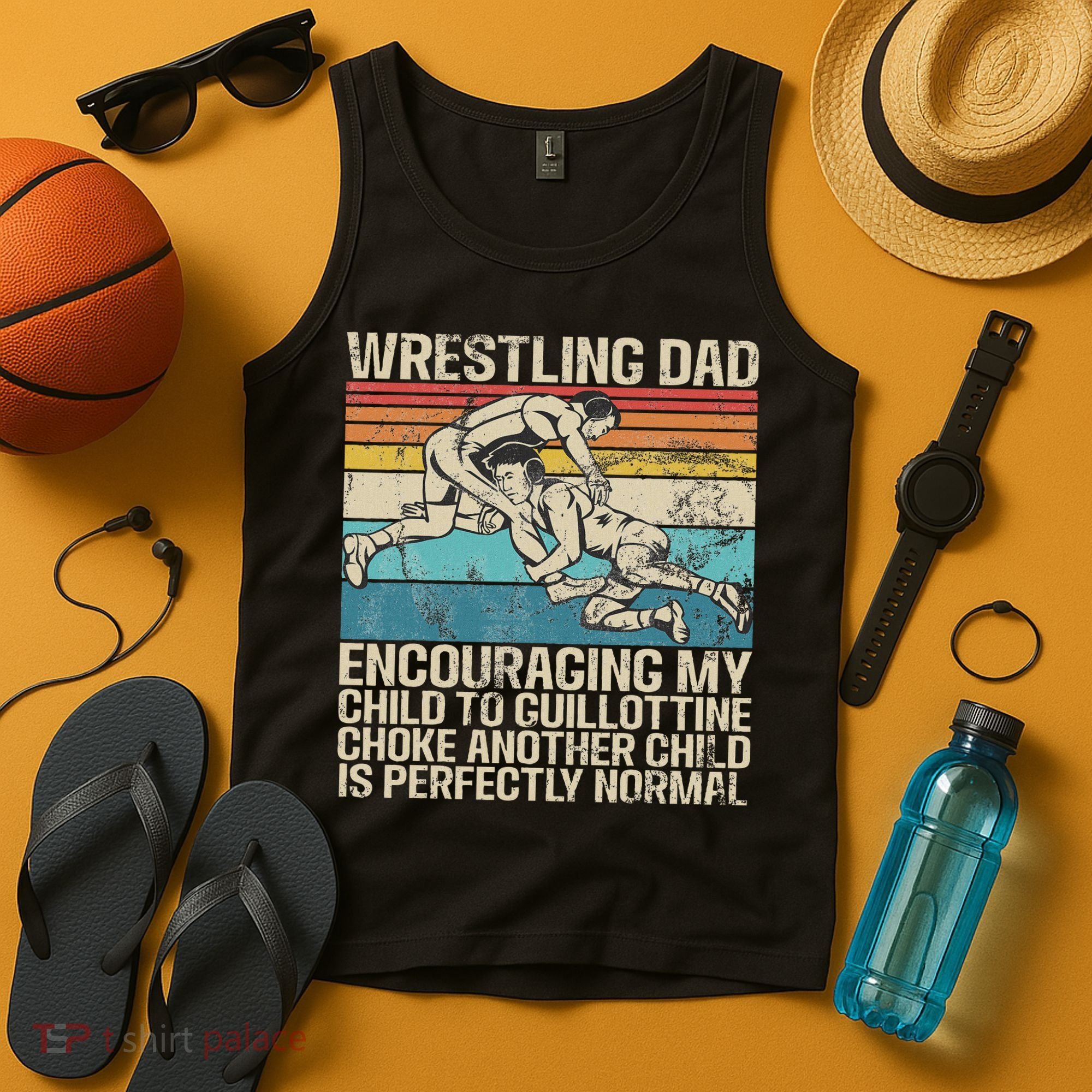 Wrestling Dad Wrestler Wrestling Wrestle Father's Day Tank Top