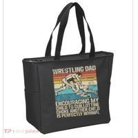 Wrestling Dad Wrestler Wrestling Wrestle Father's Day Tote Bag thumb 2