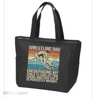 Wrestling Dad Wrestler Wrestling Wrestle Father's Day Tote Bag thumb 3