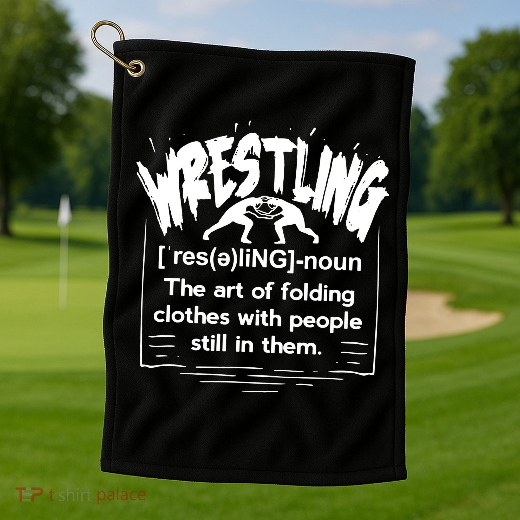 Wrestling Definition Golf Towel