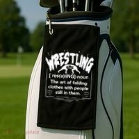 Wrestling Definition Golf Towel thumb 2