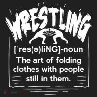 Wrestling Definition Golf Towel thumb 3