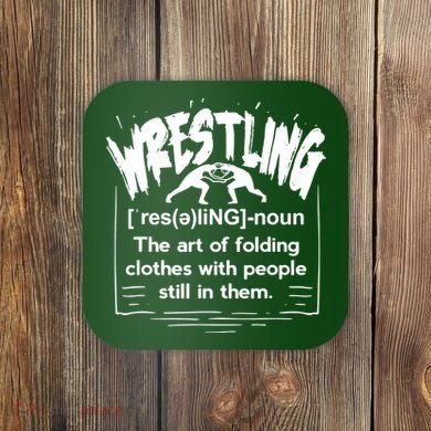 Wrestling Definition Coaster