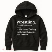 Wrestling Definition Wrestler Kids Hoodie thumb 0