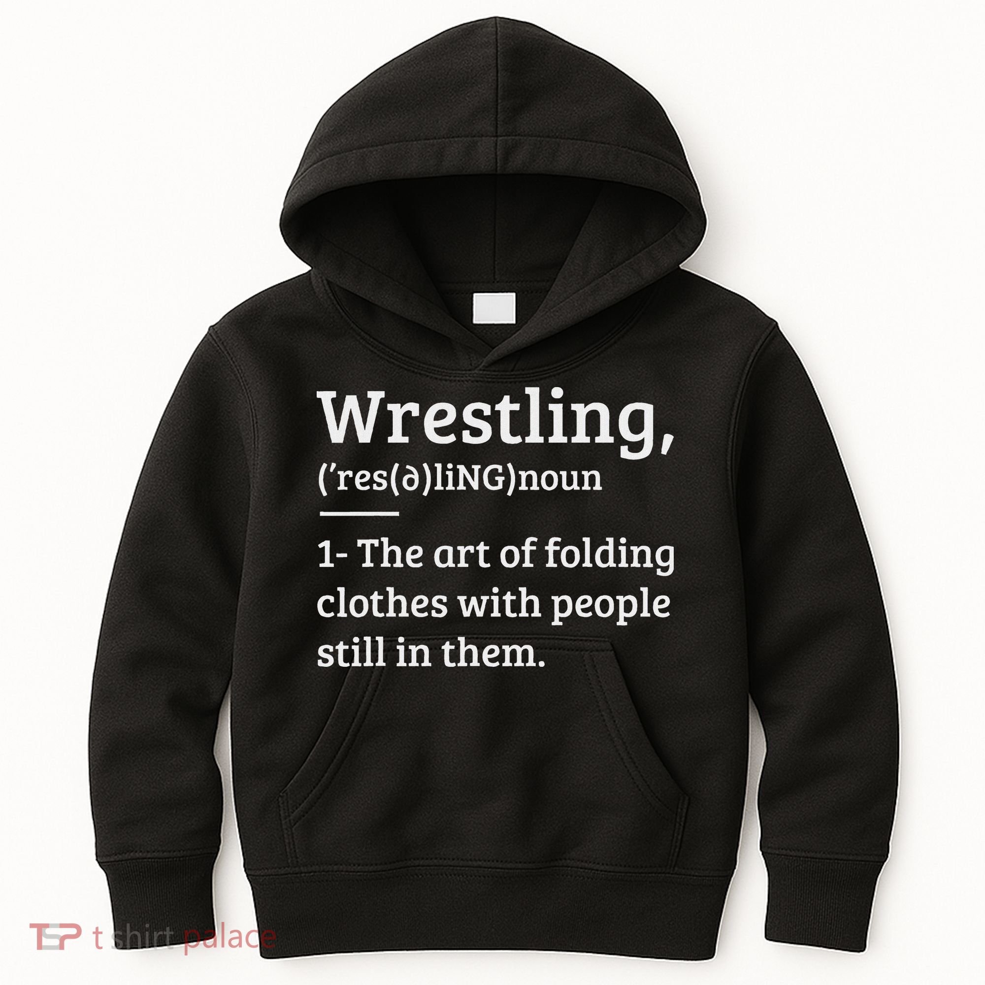 Wrestling Definition Wrestler Kids Hoodie